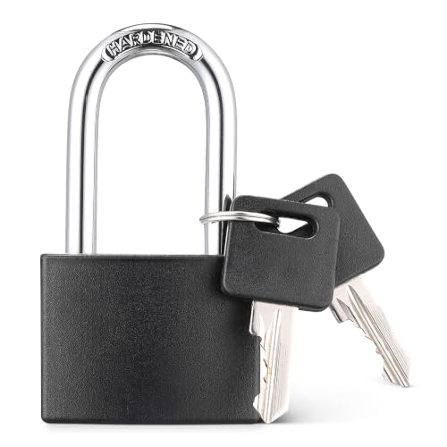 Amazon Basics Lucchetto arco lungo 4,3 cm nero 2 chiavi