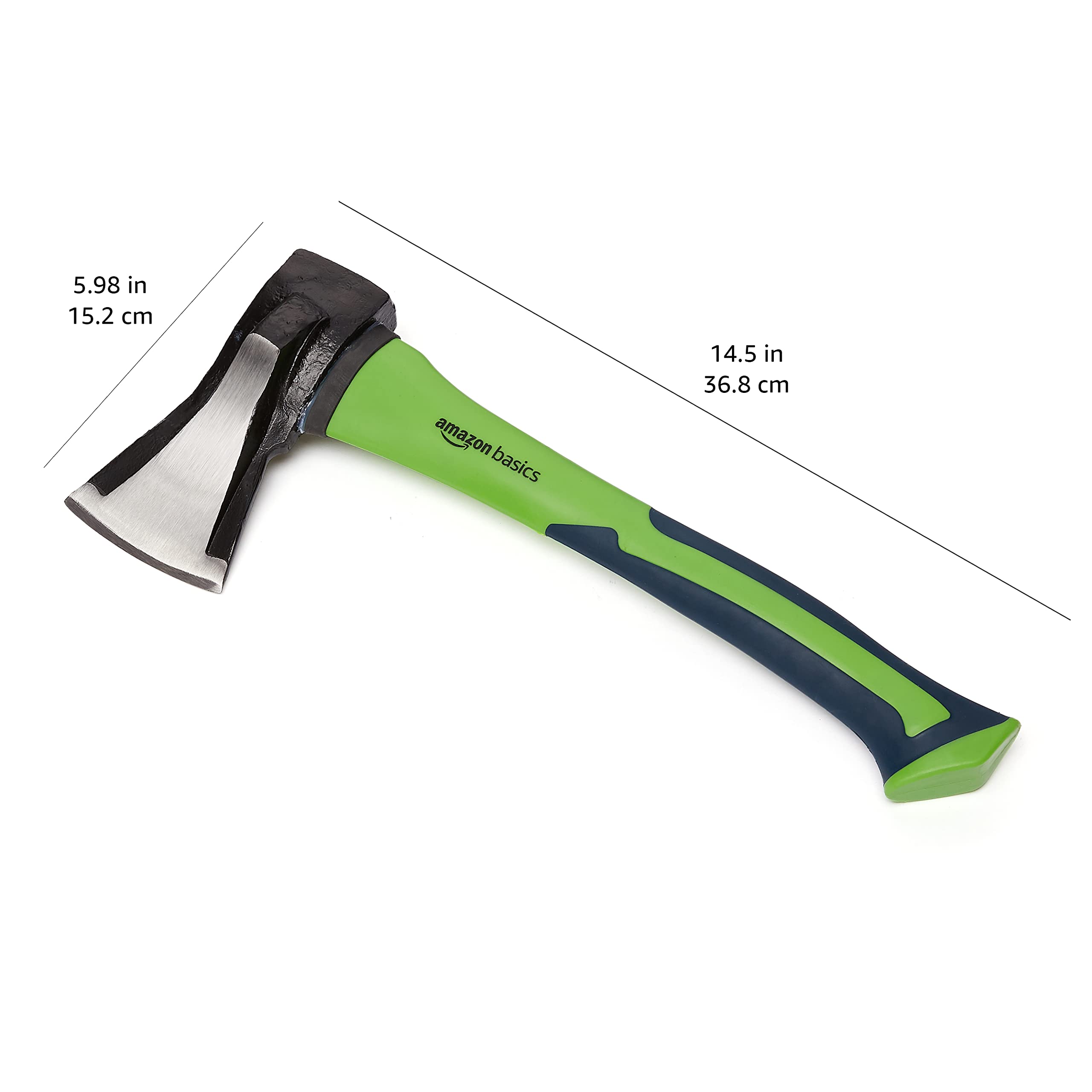 Amazon Basics ascia da spacco 36,8 cm verde acciaio