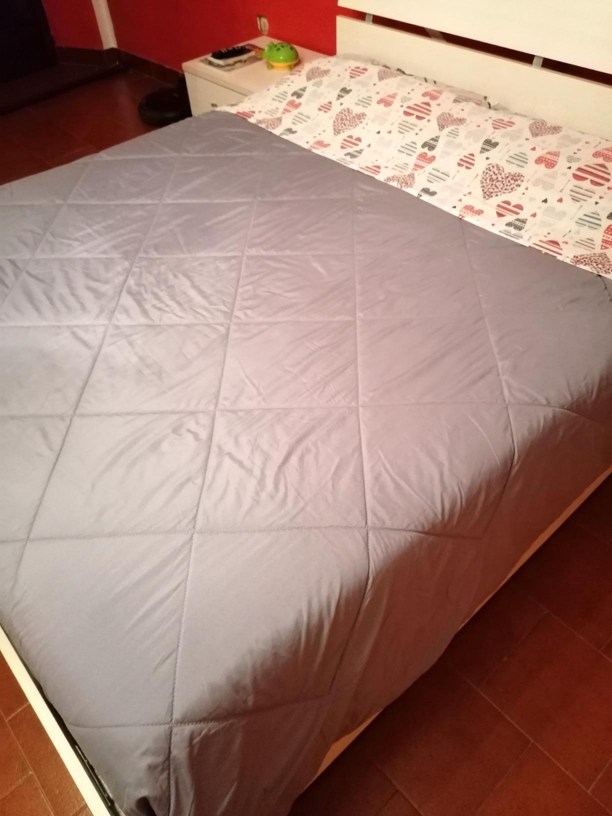 Amazon Basics Trapunta Singola Reversibile 135x200 Blu Navy