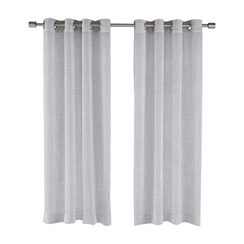 AmazonBasics Sheer Classic tenda trasparente 2 pz grigio scuro 50x63 occhielli