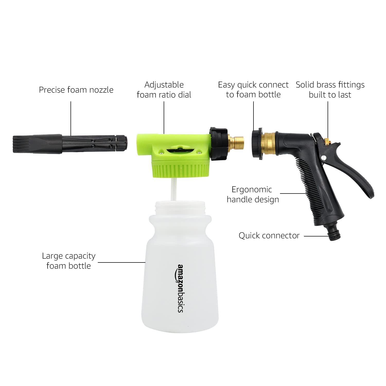 Amazon Basics lancia schiumogena auto 0,75 L ABS ottone