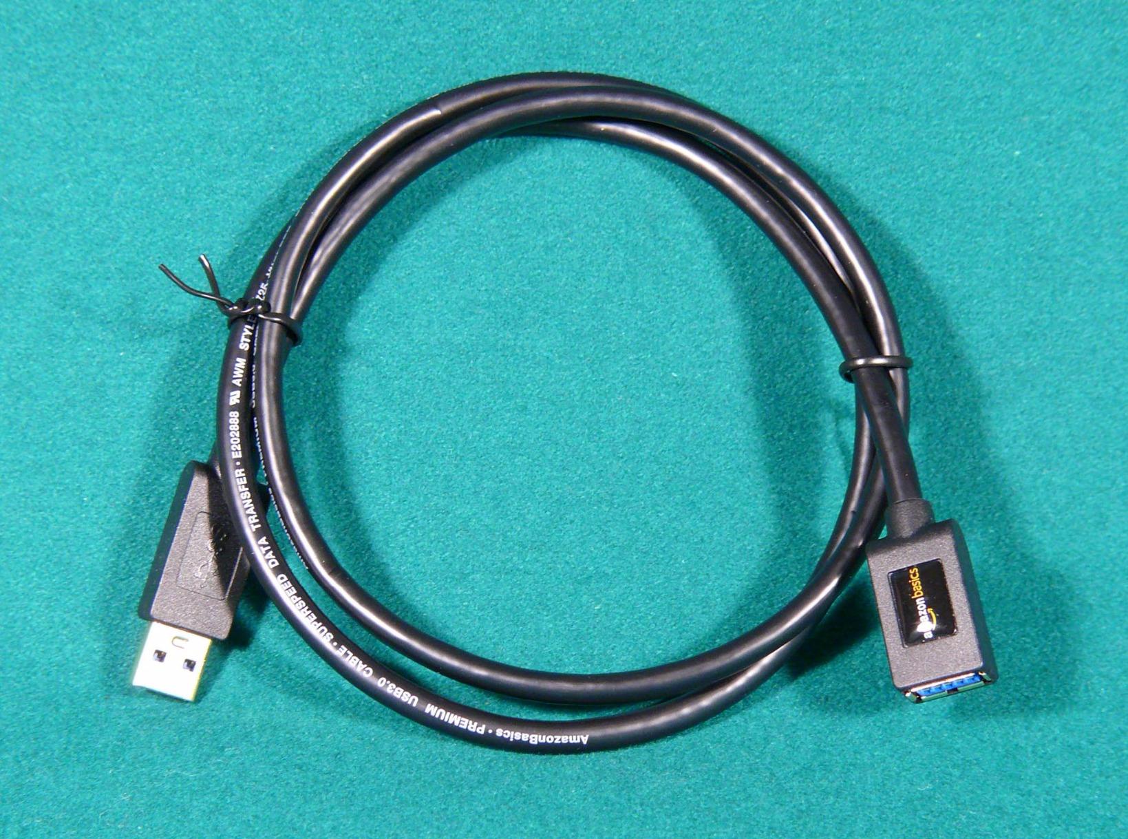 Amazon Basics Cavo Prolunga USB 3.0 3m Nero 4,8Gbps