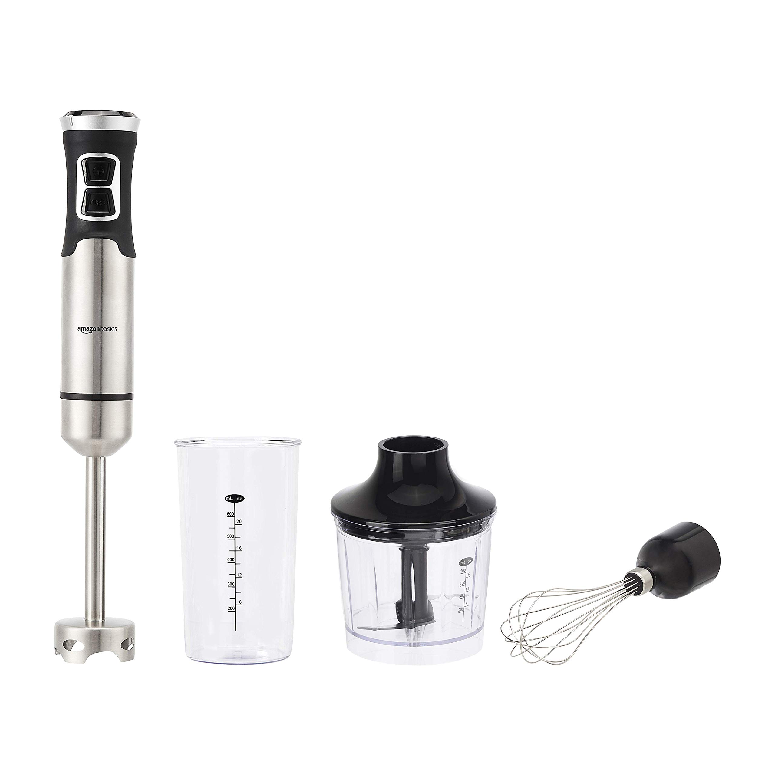 Amazon Basics Frullatore a Immersione 500W con Accessori