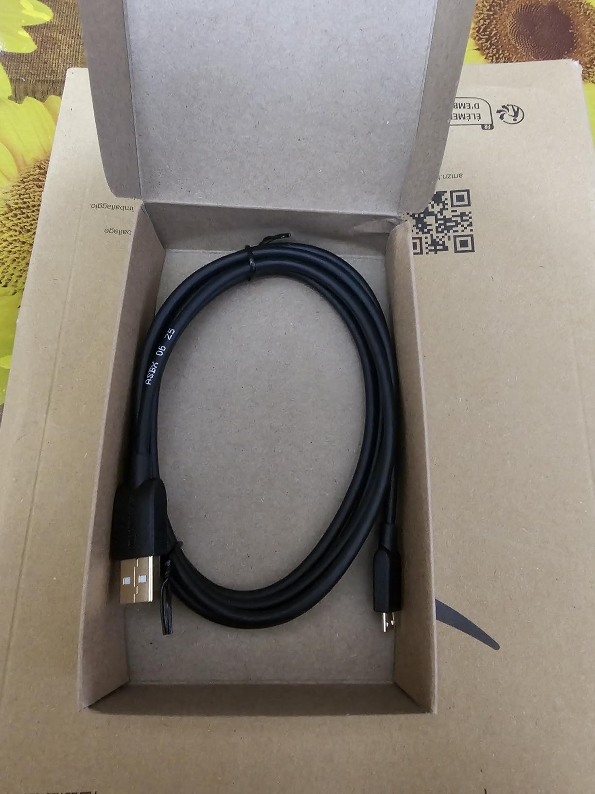 AmazonBasics Cavo USB 2.0 Micro USB 0,9m Nero Confezione da 1
