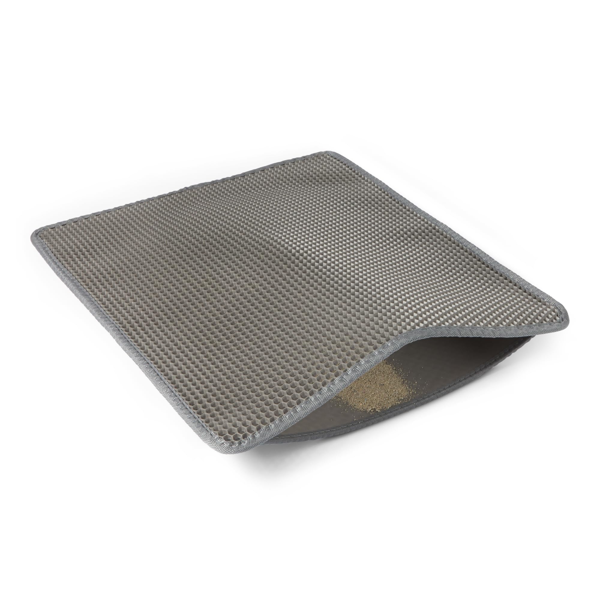 Amazon Basics tappetino lettiera gatto 61x38 doppio strato grigio