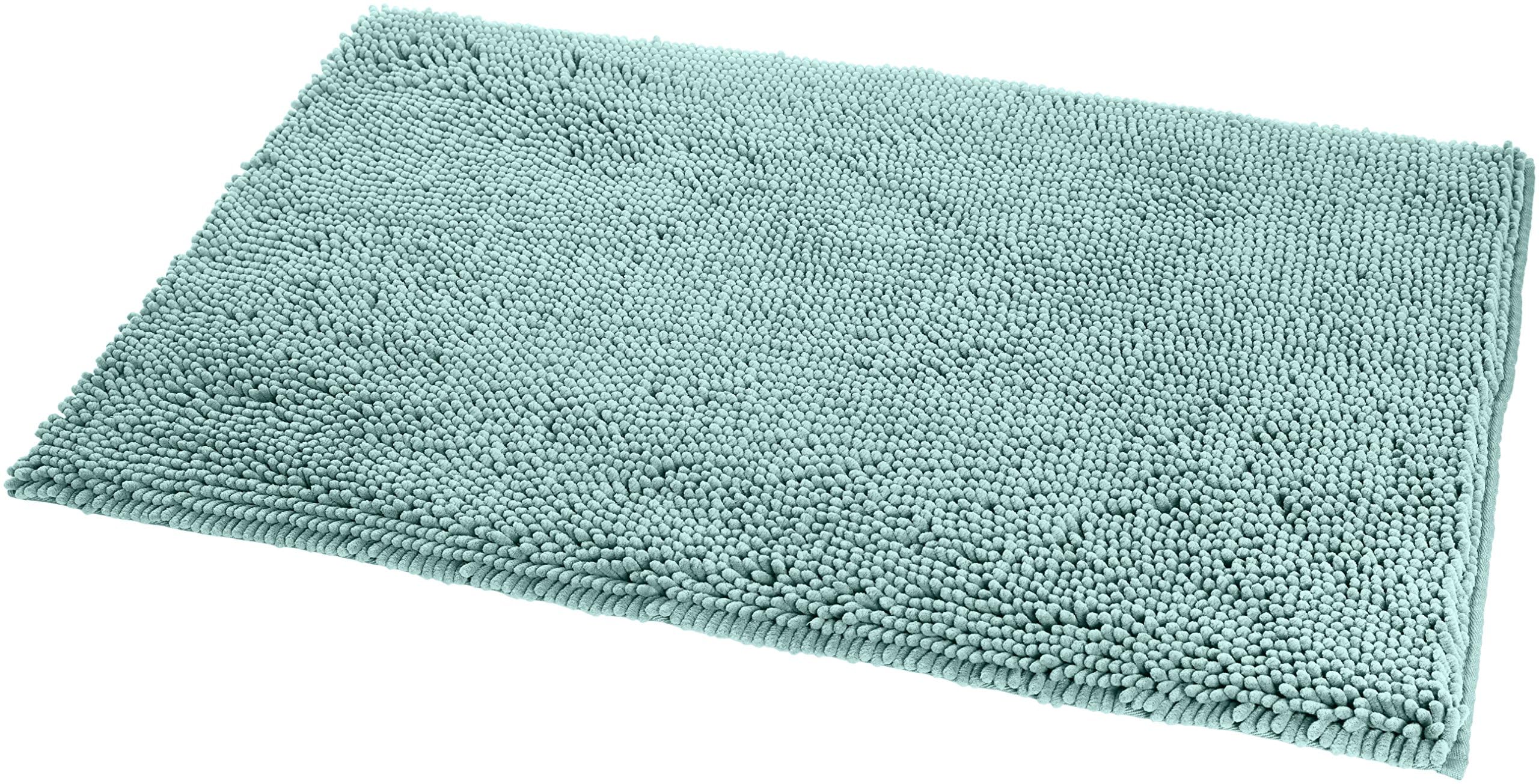 Amazon Basics Tappetino Bagno Microfibra Verde Acqua 53x87