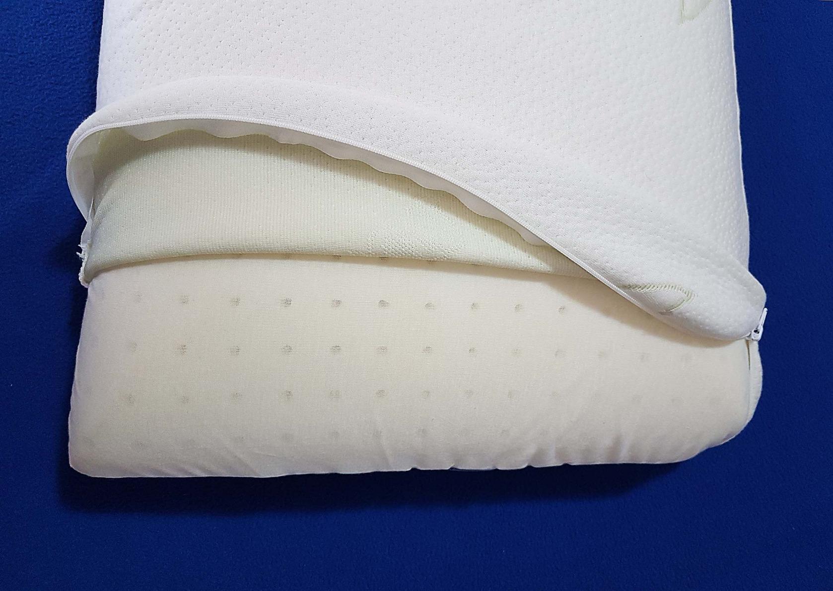Amazon Basics cuscino memory foam aloe vera 70x42