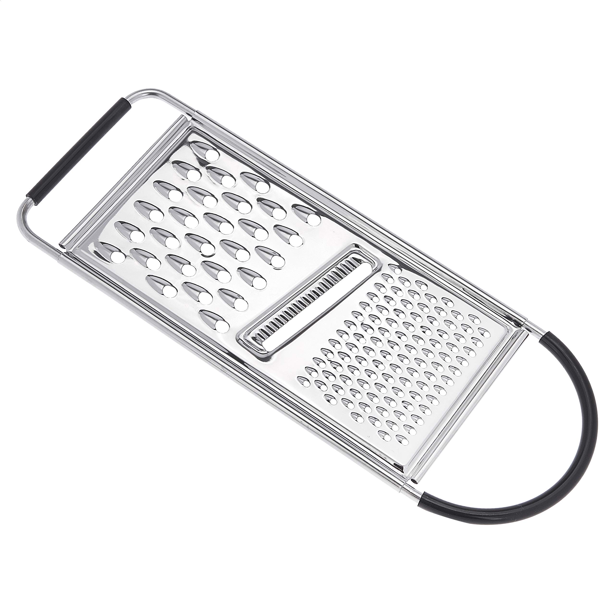 Amazon Basics grattugia formaggio 4 lati acciaio 22,9 cm nero