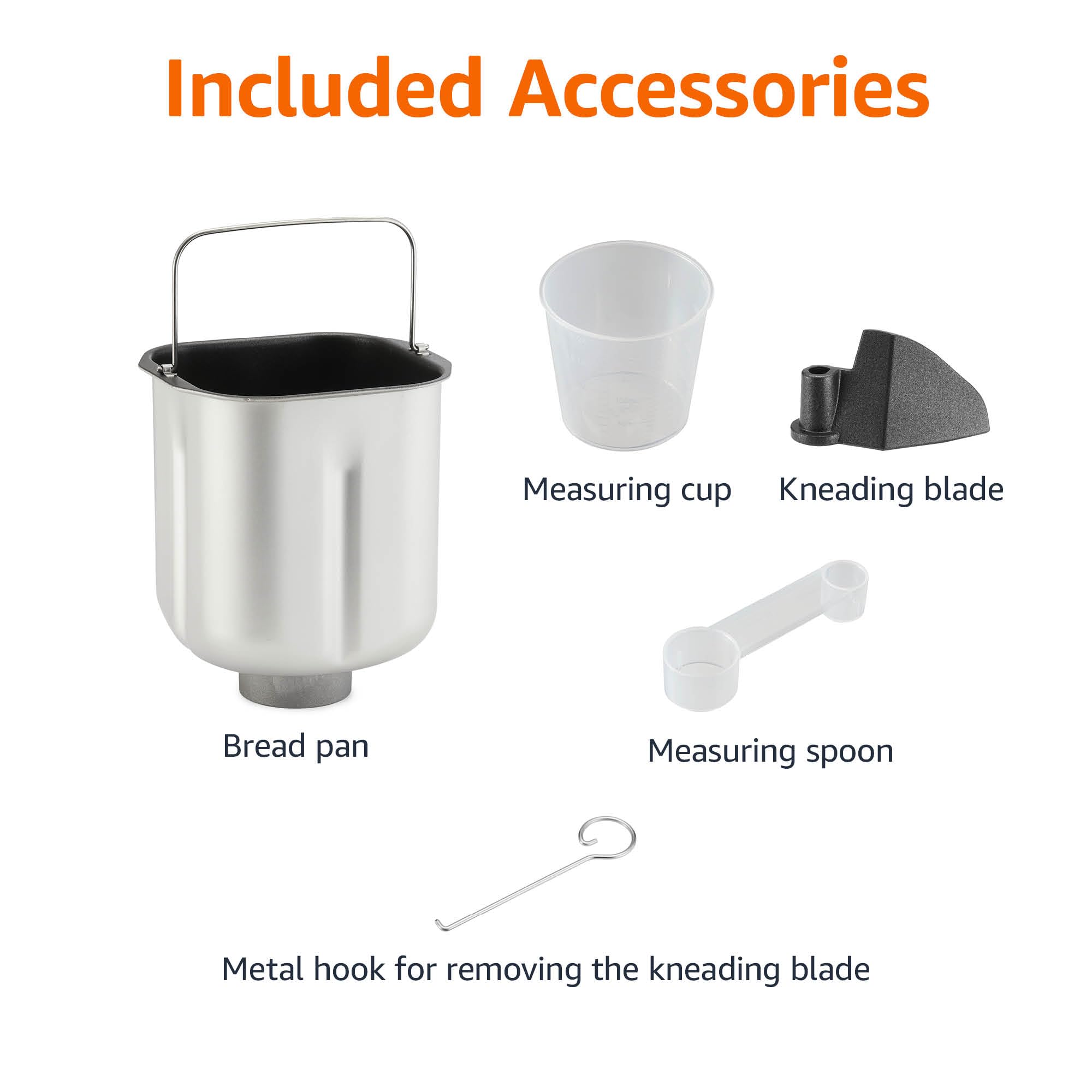 AmazonBasics macchina per il pane 0,9 kg bianca antiaderente
