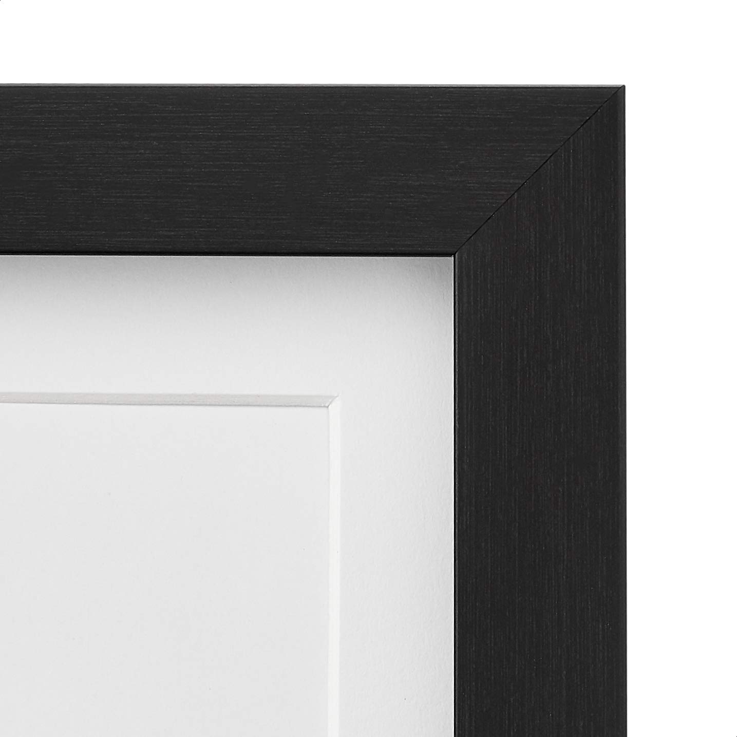AmazonBasics Cornice Foto 20x25 Nera con Passe-Partout 13x18