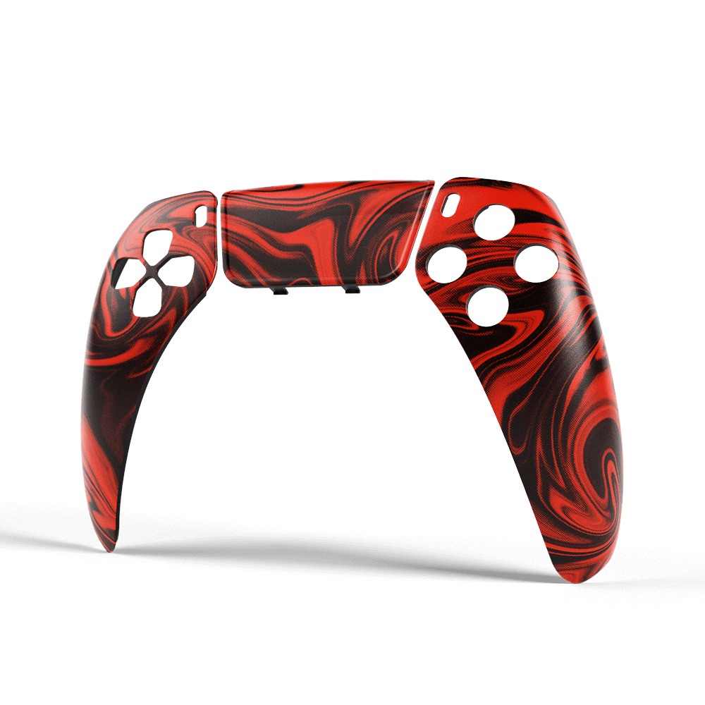 Aim Controller Caustic Red Snap Panel cover PS5 rossa