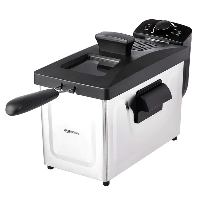 Amazon Basics Friggitrice elettrica 3 litri inox 1500W