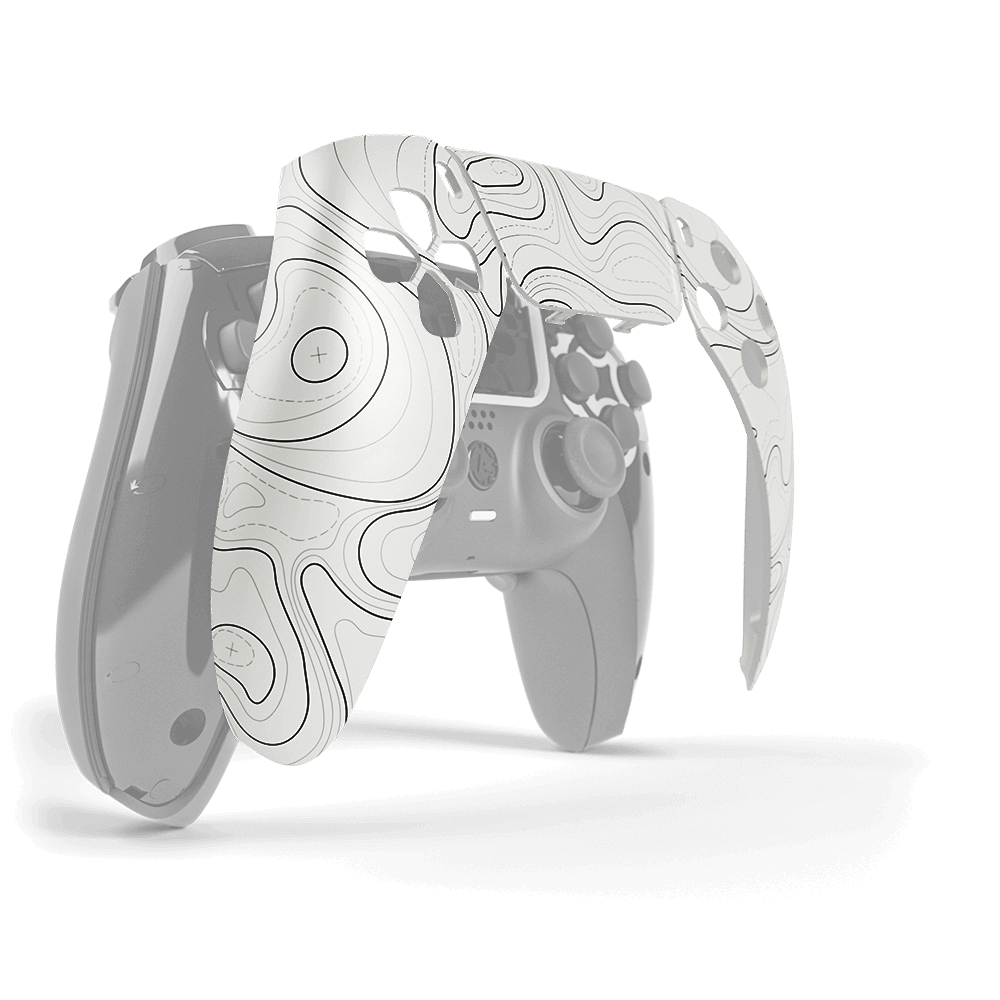 Aim Controller Topo White cover PS5 snap panel
