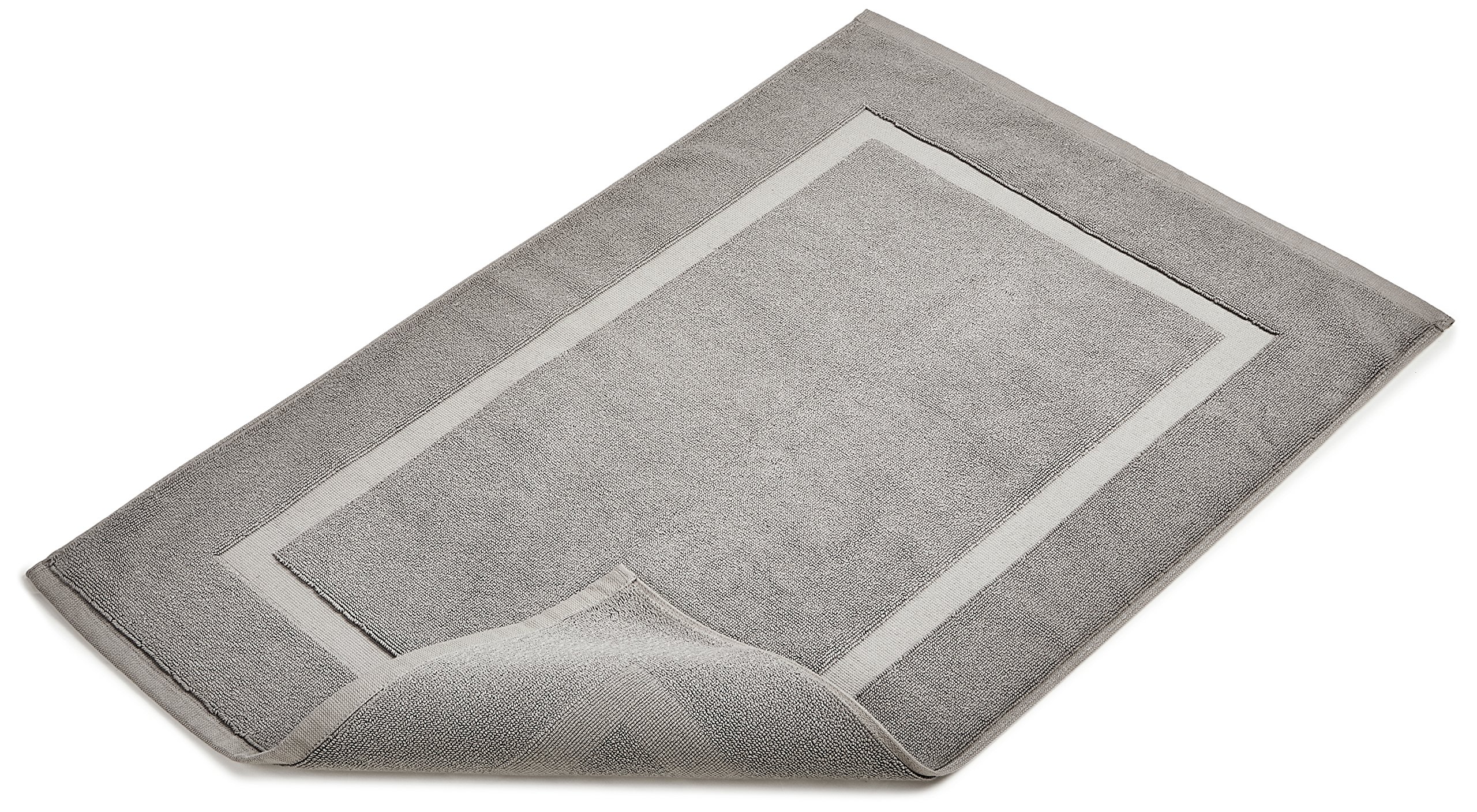 Amazon Basics tappetino bagno cotone grigio 51x79 cm