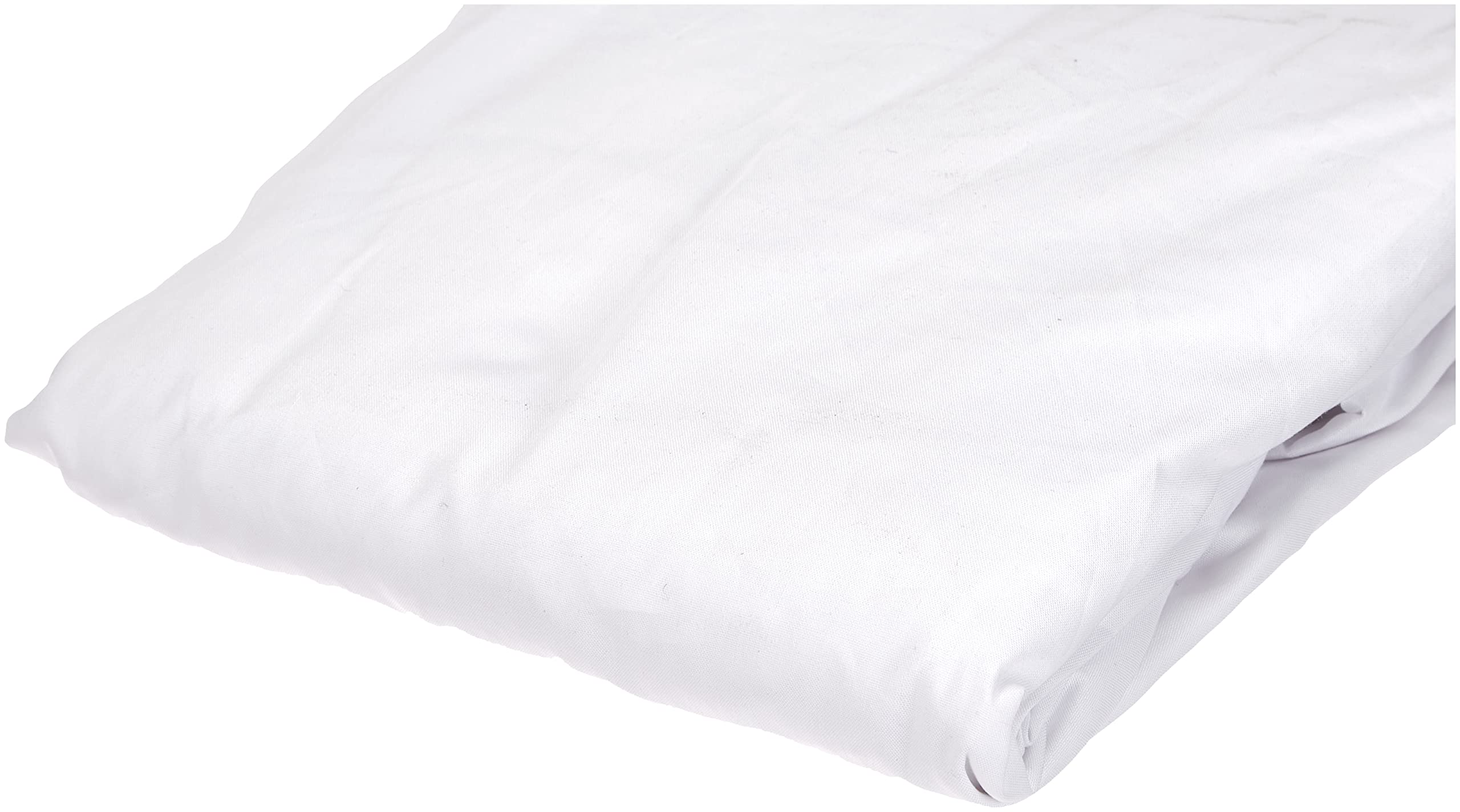 AmazonBasics Lenzuolo con Angoli 160x200 Bianco Cotone
