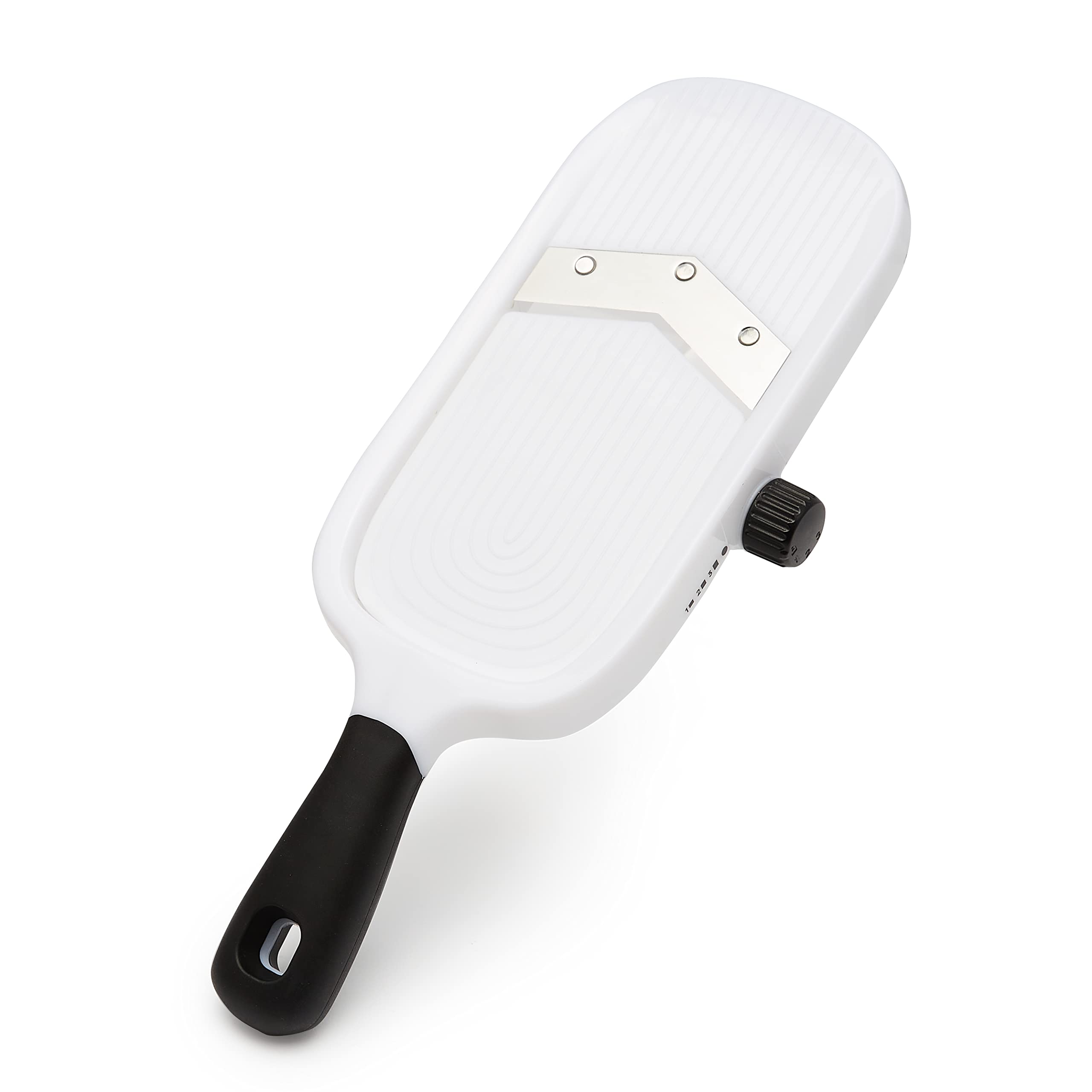 Amazon Basics Mandolina Manuale Bianca 3 Spessori Acciaio