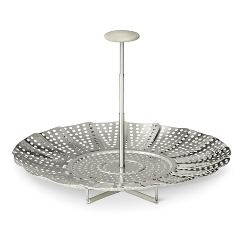 Amazon Basics Cestello Vapore Acciaio 14-23,5cm