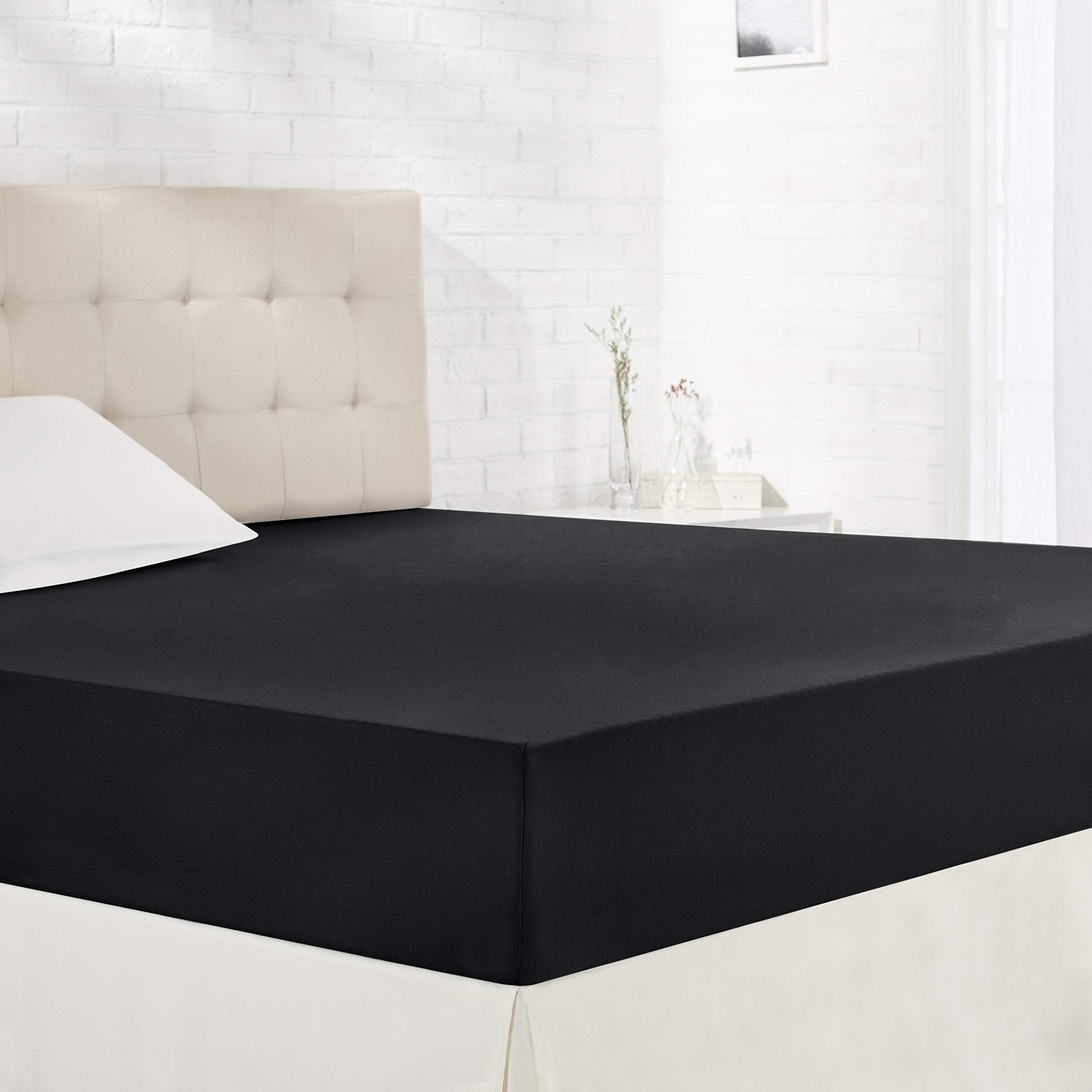 Amazon Basics lenzuolo angoli jersey antracite 140x200