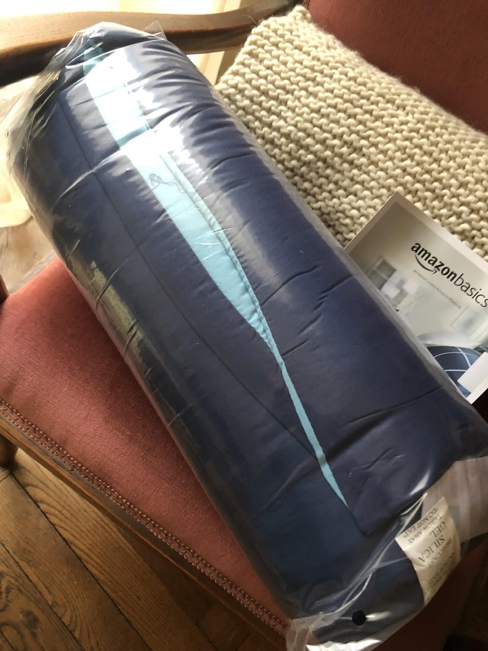 Amazon Basics Trapunta Singola Reversibile 135x200 Blu Navy