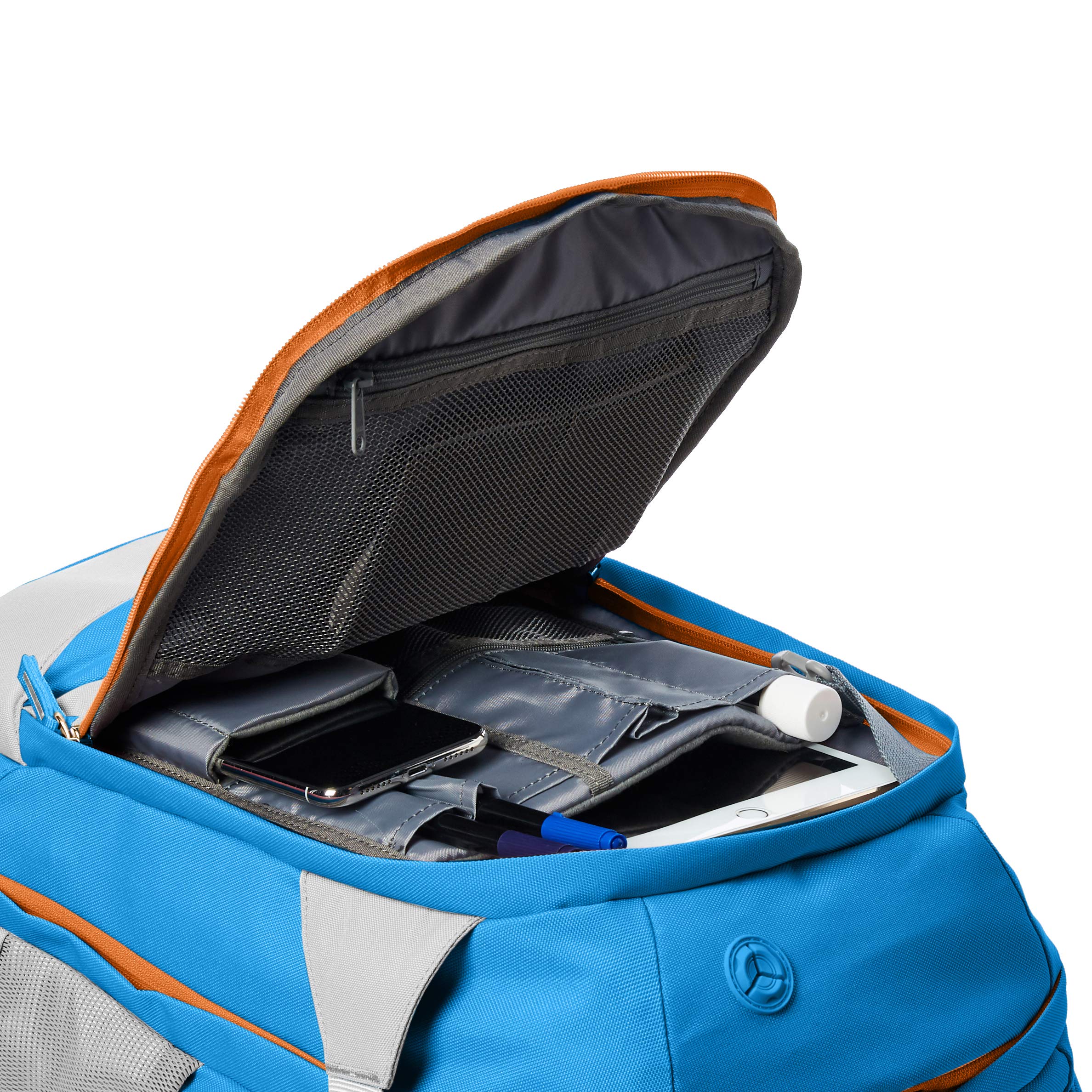 AmazonBasics Zaino Ergonomico Blu 30 Litri Impermeabile