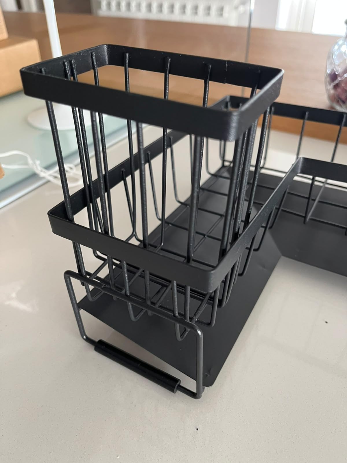 RealPlus organizer lavello a L metallo antiruggine 22,8 cm