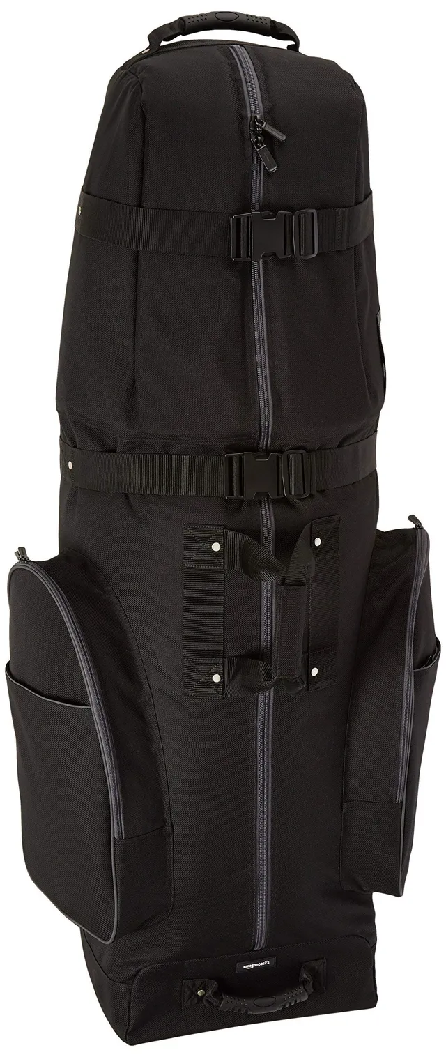 Amazon Basics Borsa golf da viaggio lati morbidi nera 127 cm