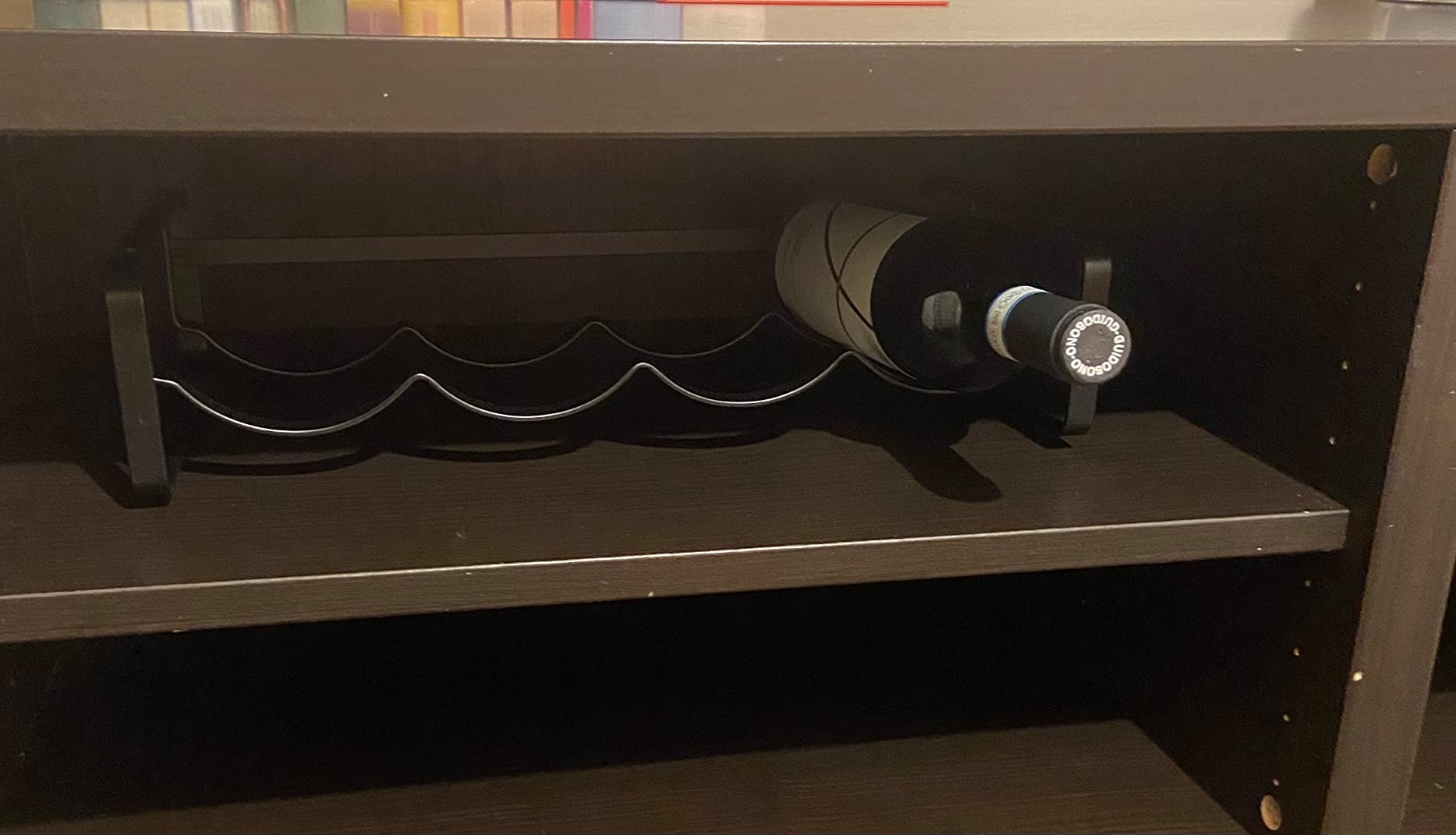 AmazonBasics Portabottiglie da Tavolo Acciaio Confezione da 1 Nero