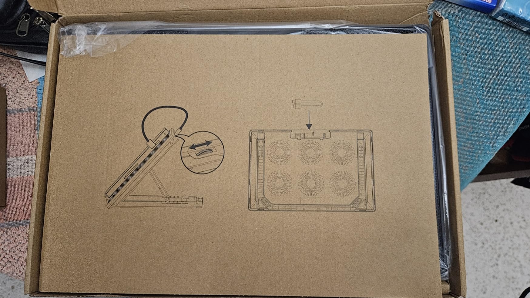 Amazon Basics Base Raffreddamento Laptop 17" 6 Ventole