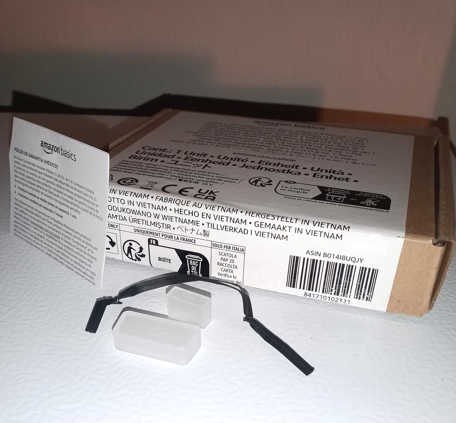 Amazon Basics cavo adattatore HDMI-DVI 0,9 m nero placcato oro