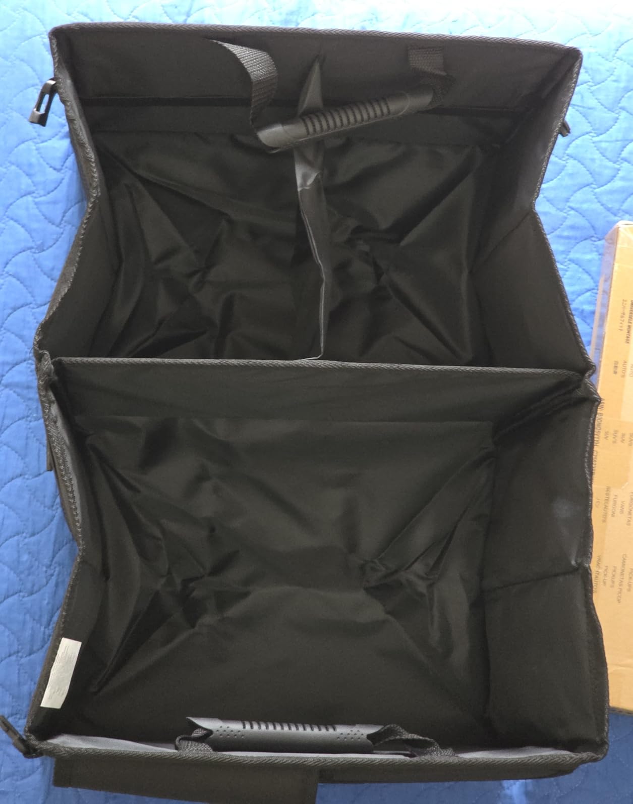 Amazon Basics Organizer Bagagliaio Auto 51L Nero Pieghevole