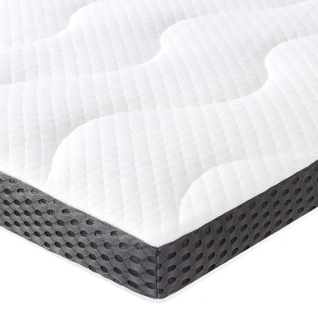 Amazon Basics Topper Memory Gel 90x200x7cm Singolo Bianco