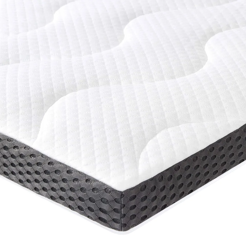 Amazon Basics Topper Memory Gel 90x200x7cm Singolo Bianco