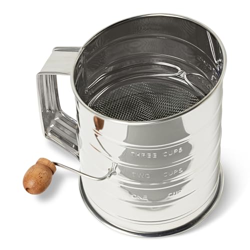 Amazon Basics setaccio farina 3 tazze acciaio inox