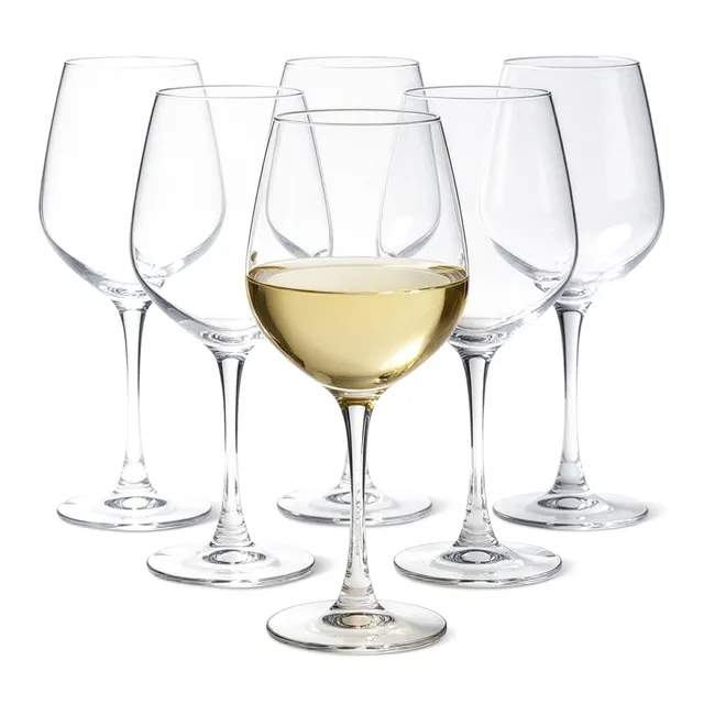 AmazonBasics Bicchieri vino bianco vetro 355 ml set 6 pezzi