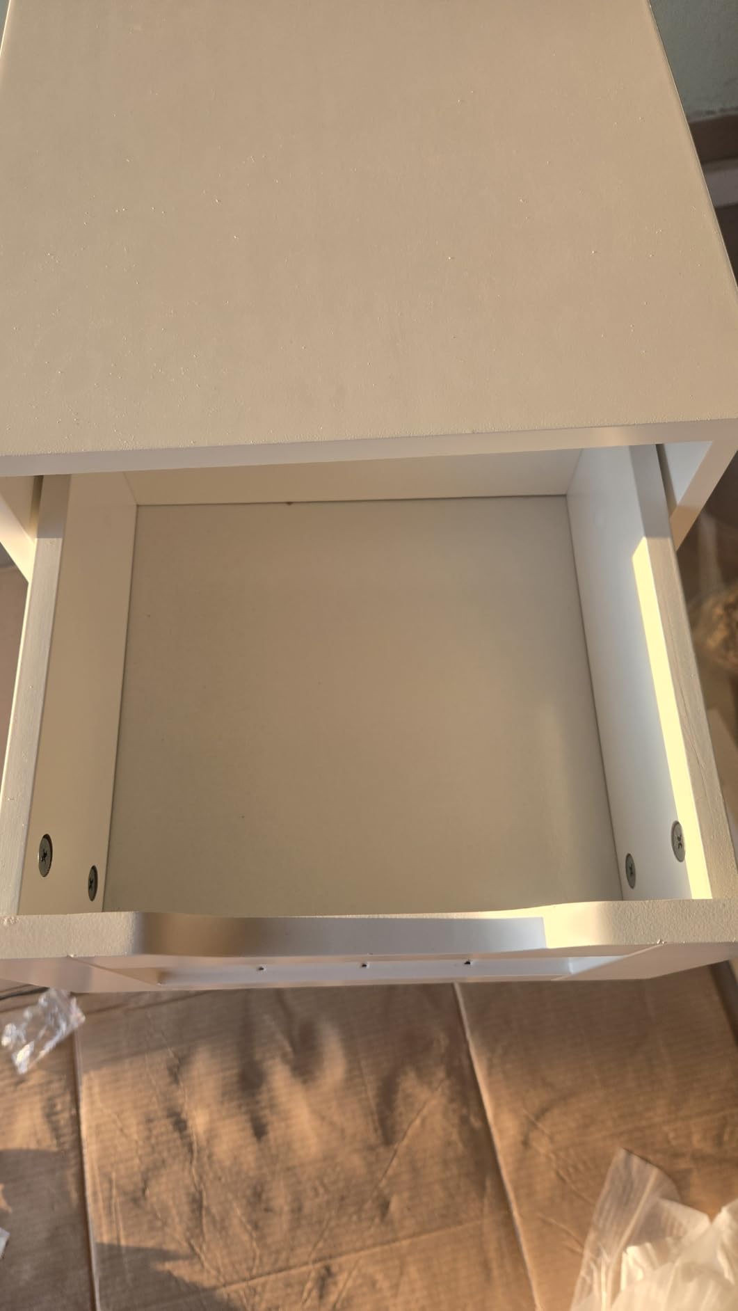 AmazonBasics Mobile Bagno 4 Cassetti Bianco MDF 30x30x82