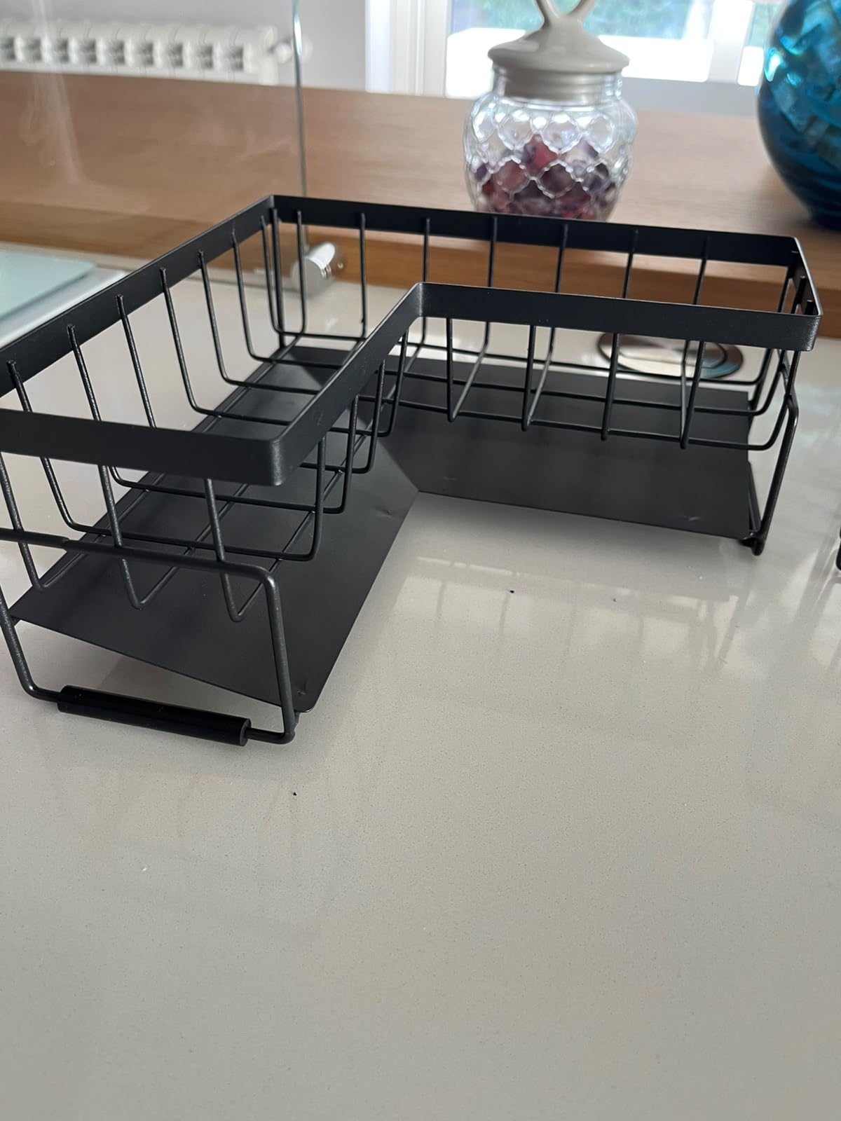 RealPlus organizer lavello a L metallo antiruggine 22,8 cm
