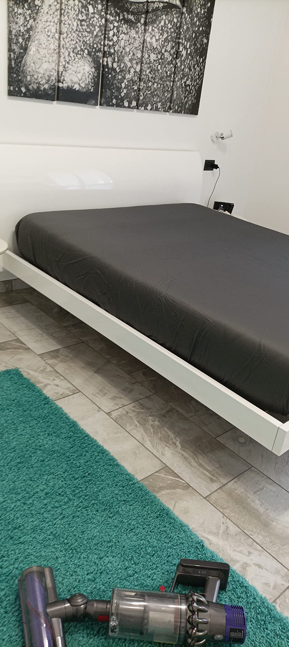 AmazonBasics lenzuolo con angoli 180x200 cm bianco