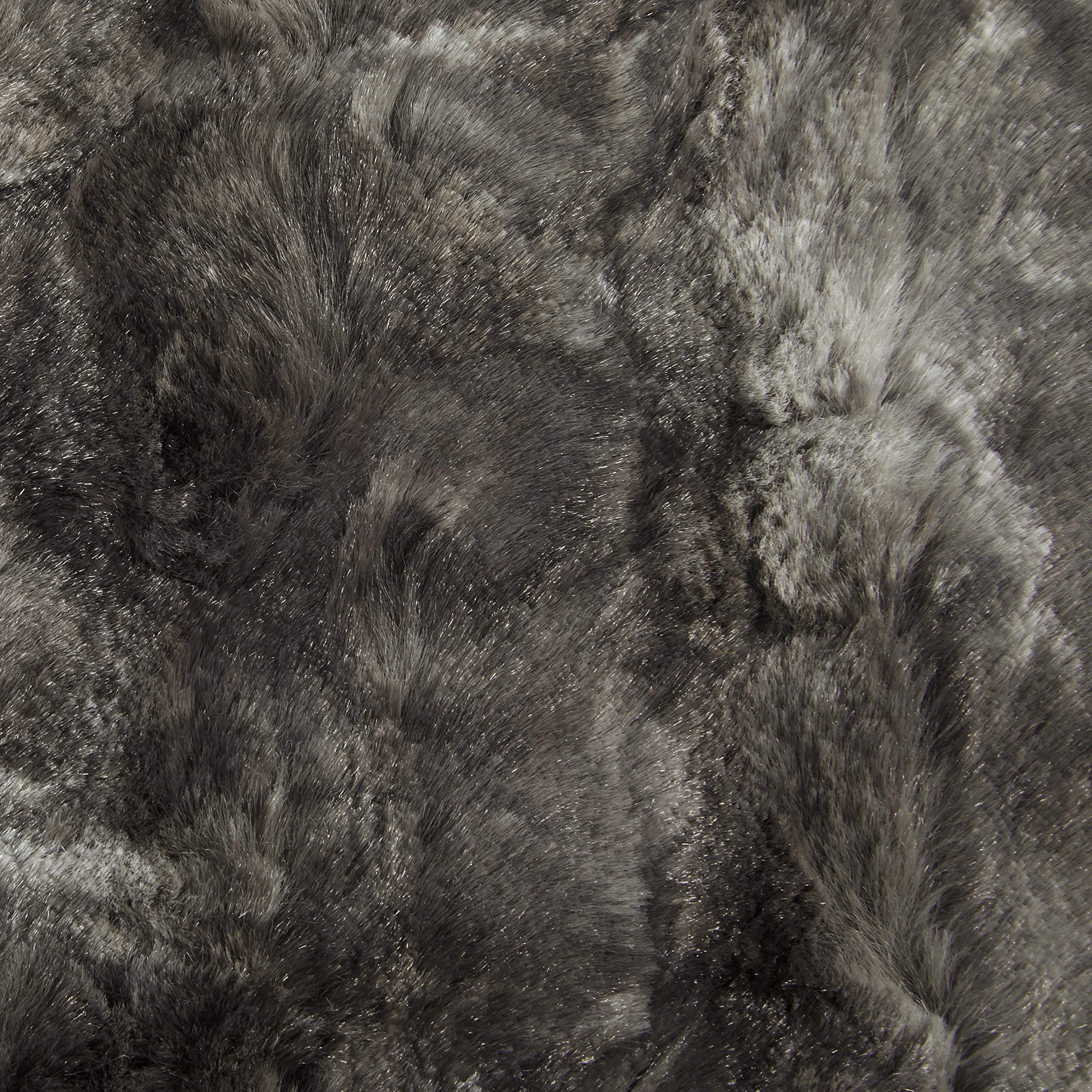 AmazonBasics copriletto finta pelliccia grigio 150x200
