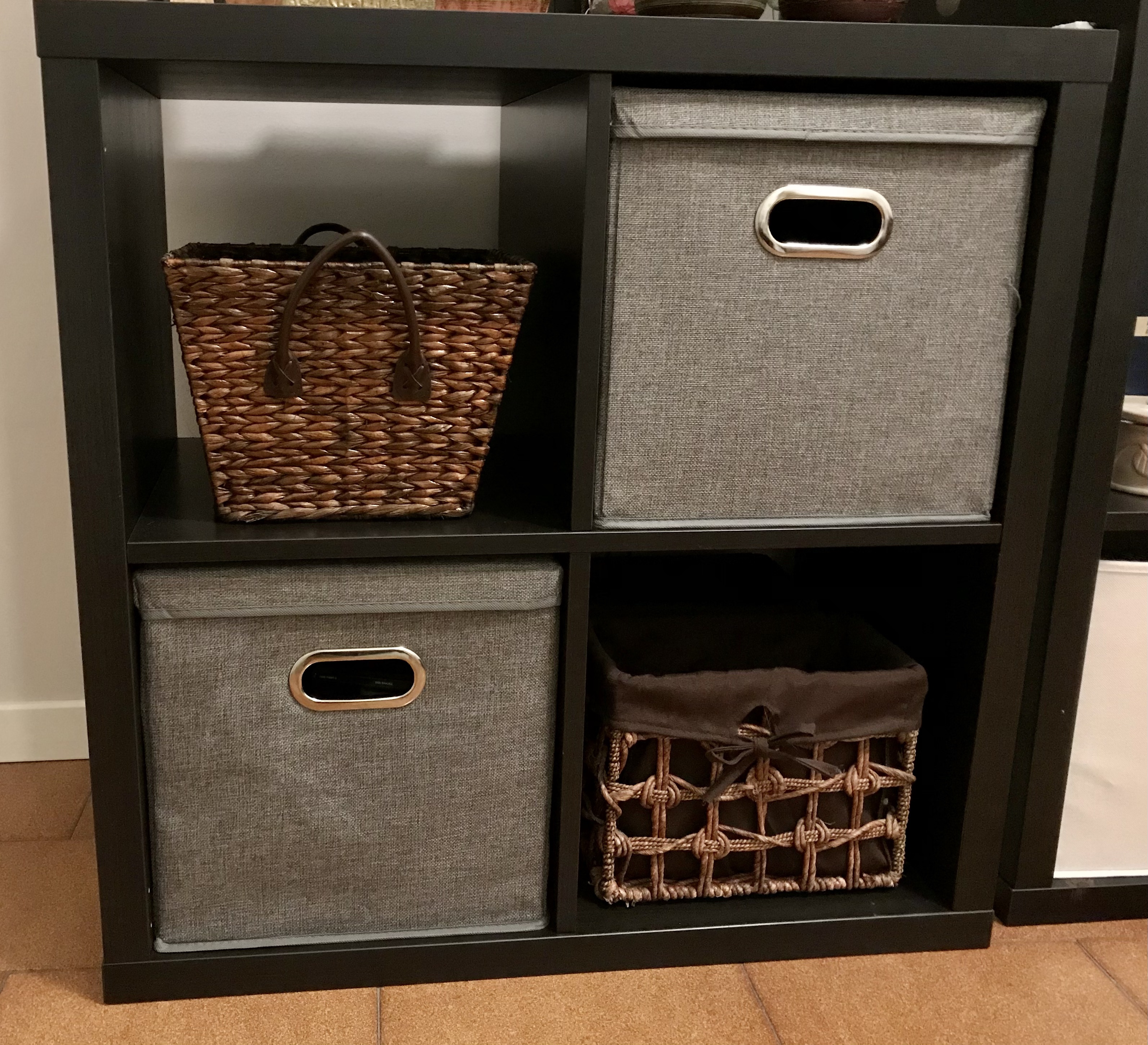 Amazon Basics Cubi Iuta Grigio 33cm 2 Pezzi