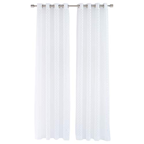 Amazon Basics Tende Velate 127x213 cm Avorio 2 Pezzi Trasparenti