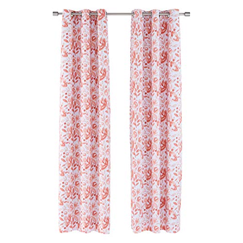 Amazon Basics SilkySoft 42x84 tenda oscurante rosa floreale 2 pezzi