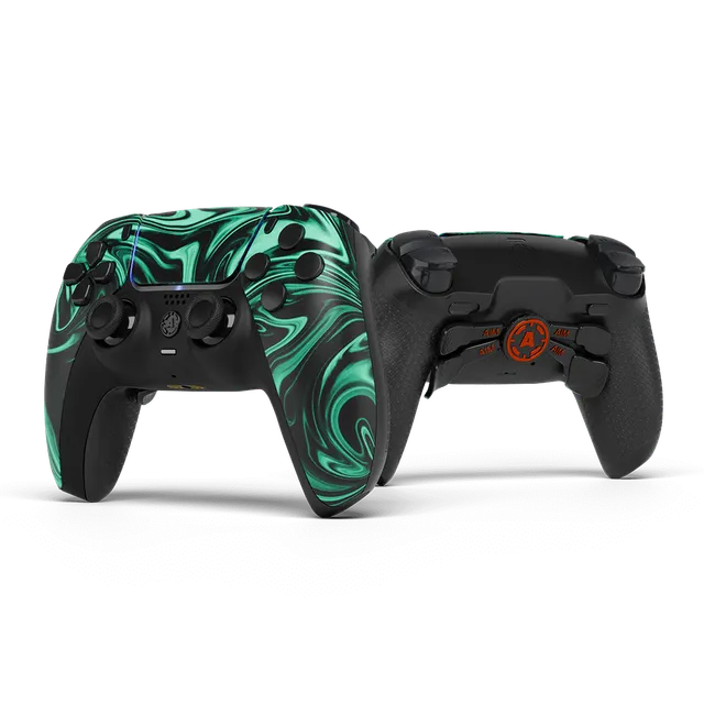 Aim Controller Caustic Green controller PS5 verde tinta unita