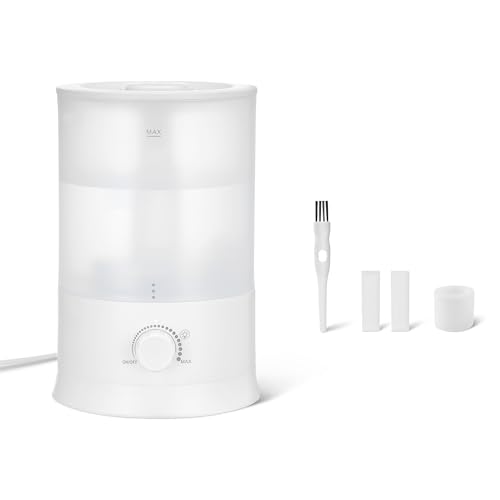Amazon Basics Umidificatore 3L bianco oli essenziali