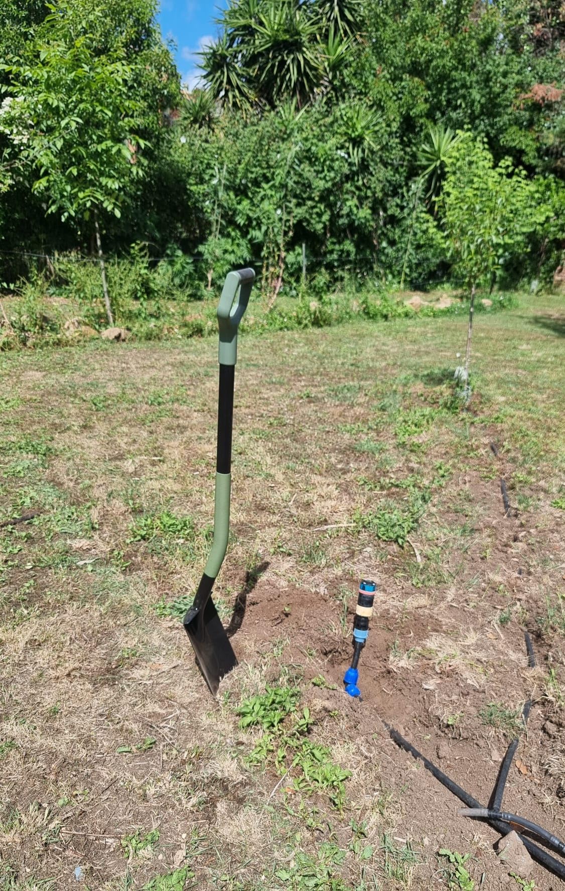 Amazon Basics pala da giardinaggio piatta 47 pollici acciaio nera