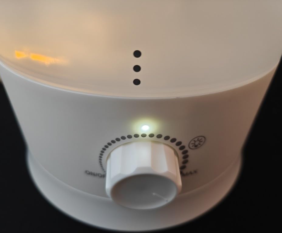 Amazon Basics Umidificatore 3L bianco oli essenziali