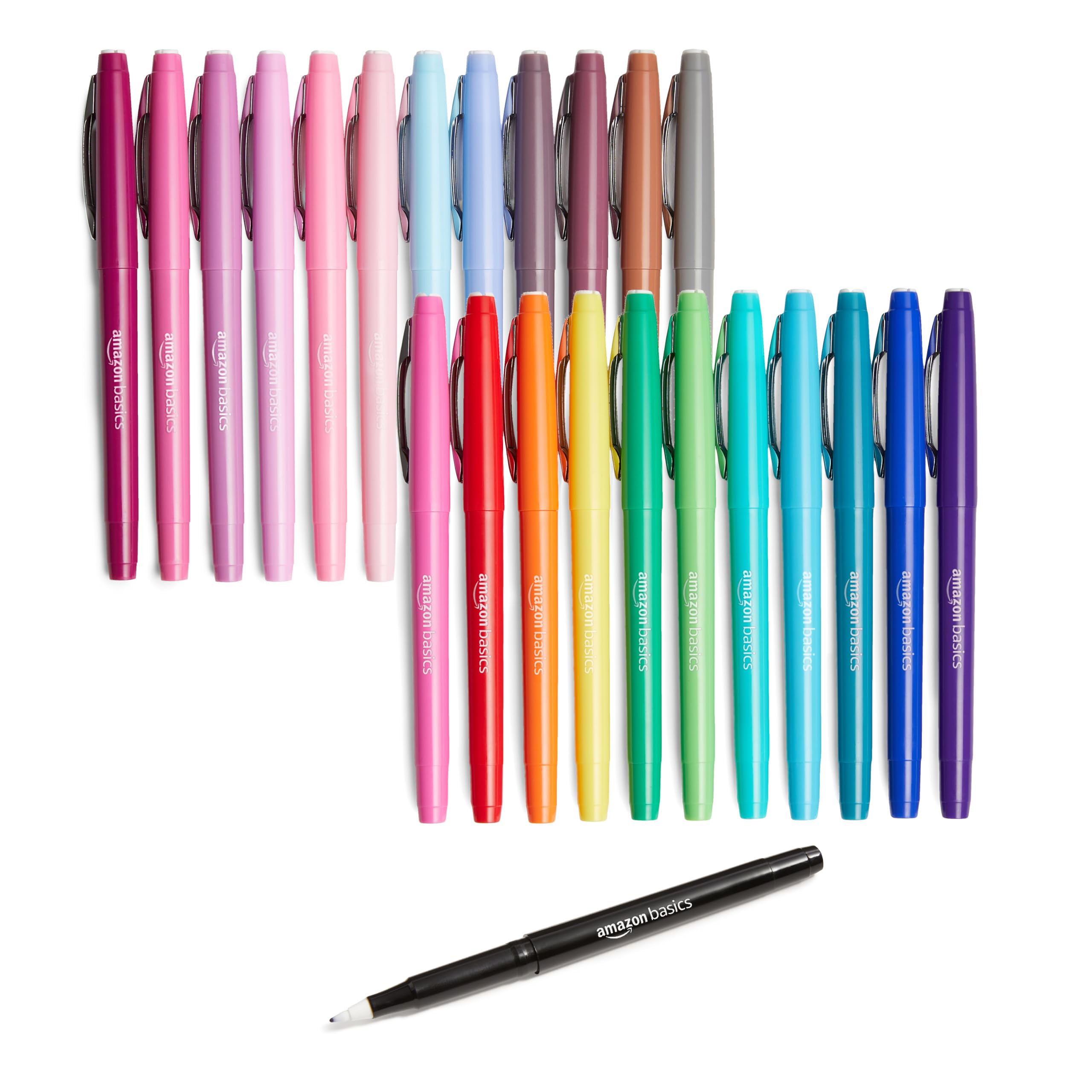 AmazonBasics Pennarelli colori assortiti 24 pezzi punta media