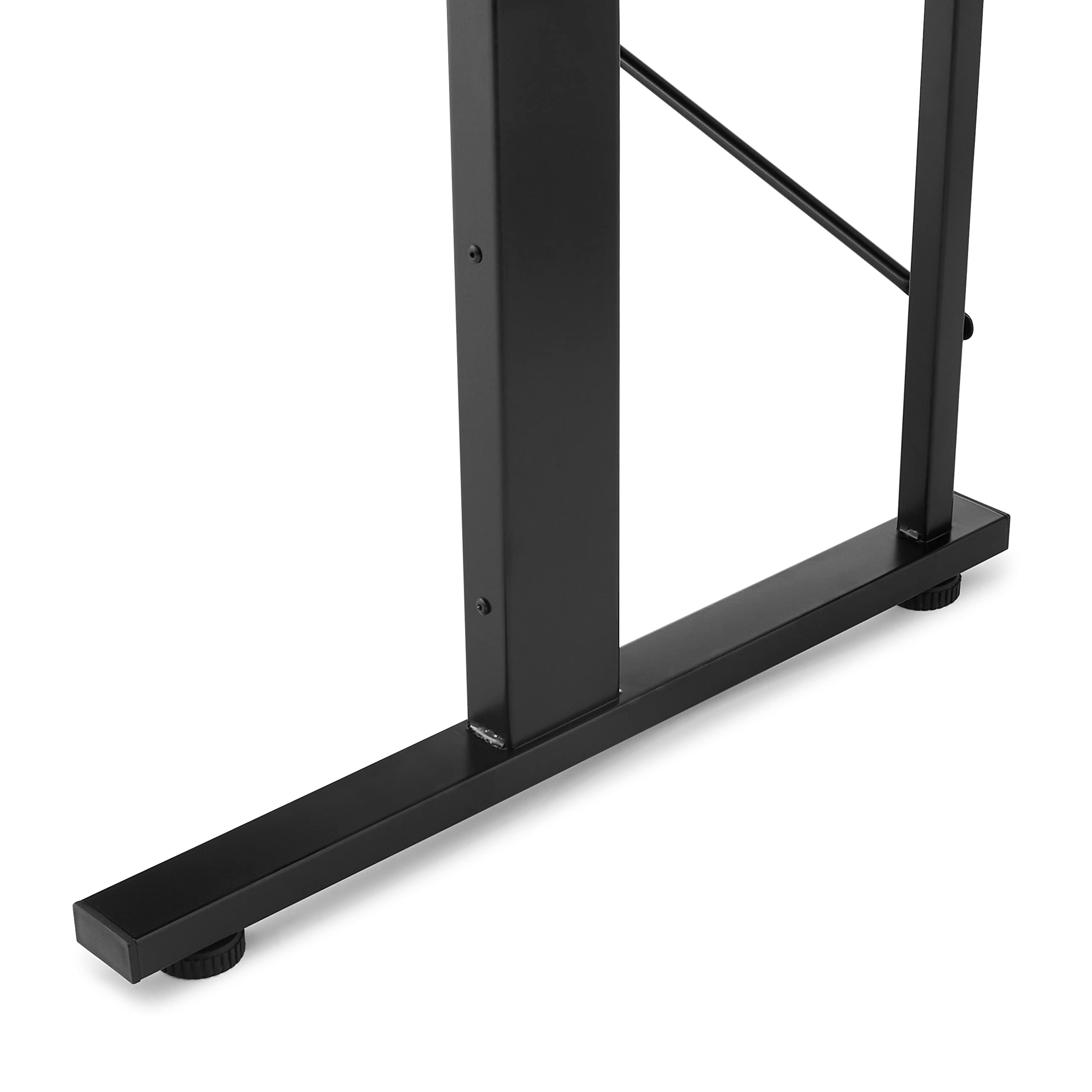 Amazon Basics Scrivania Gaming Regolabile in Altezza Nera 120x55 cm