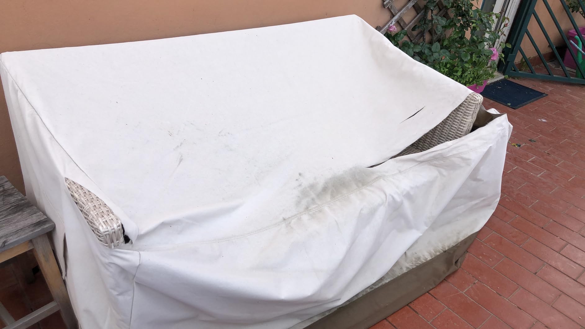 AmazonBasics Copridivano 3 Posti Lounge Beige Impermeabile