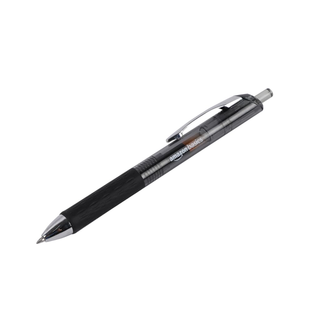 Amazon Basics Penne Gel Nere 12 Pezzi Punta 0,7 mm