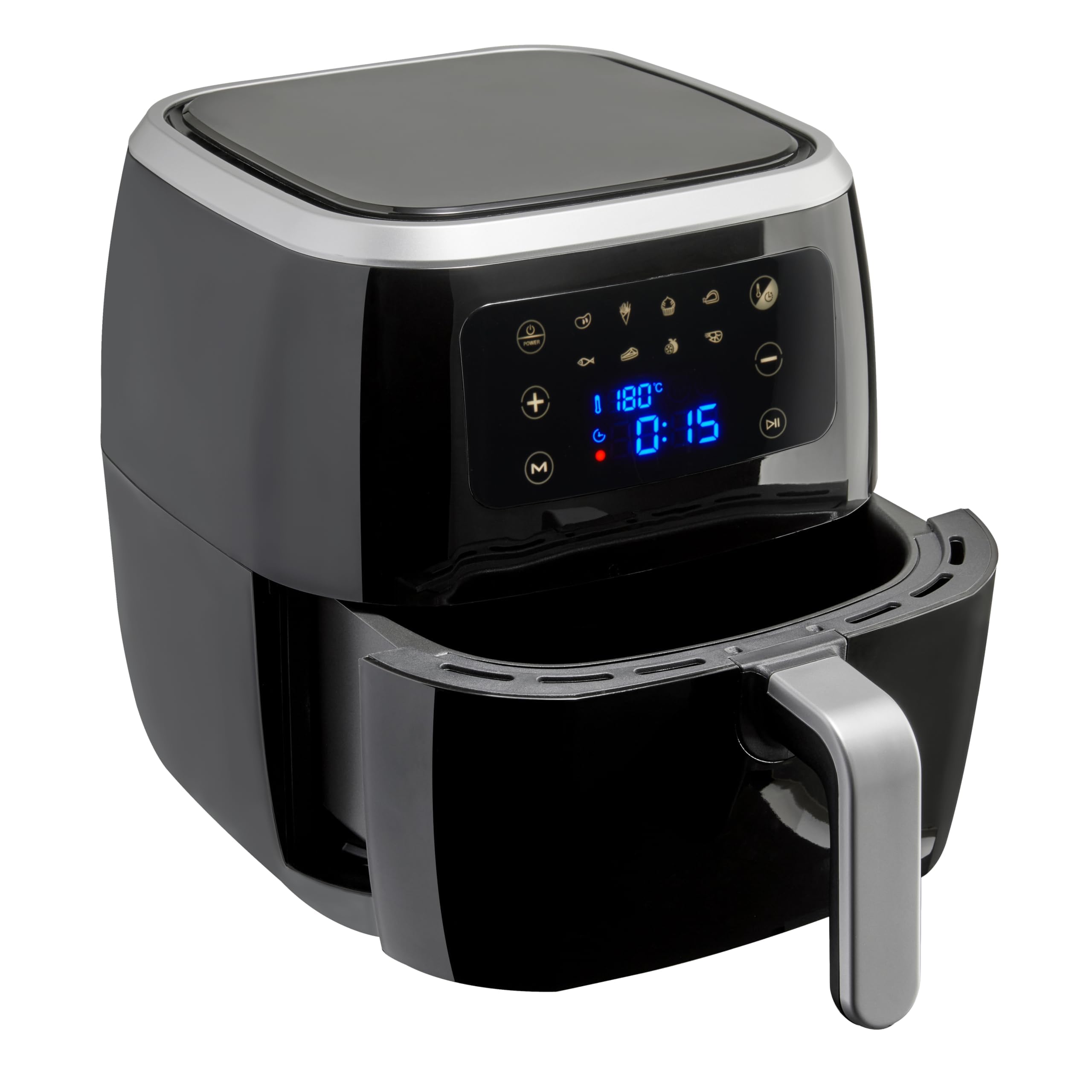 Amazon Basics Friggitrice ad Aria 6L Nera 8 Programmi